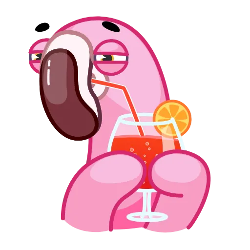 Стикер 10 Pool Flamingo