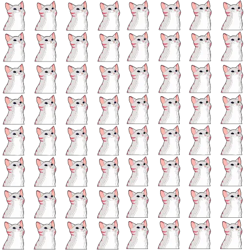 Стикер 6 Popping Cat