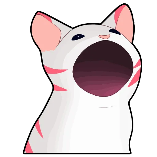 Стикер 7 Popping Cat