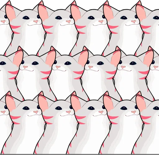 Стикер 5 Popping Cat