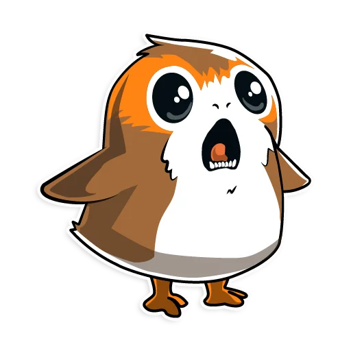 Стикерпак Porgs для Telegram