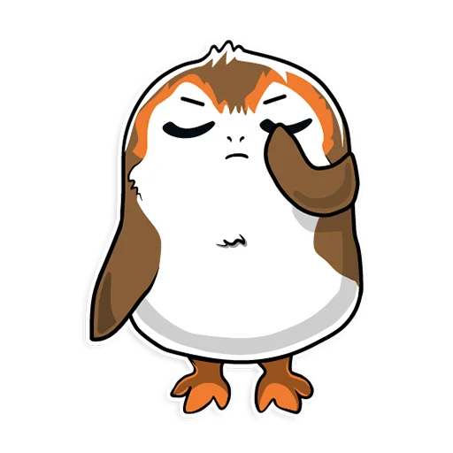 🤦‍♀️ Стикер «Porgs» для Telegram