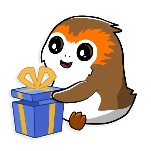 🎁 Стикер «Porgs» для Telegram