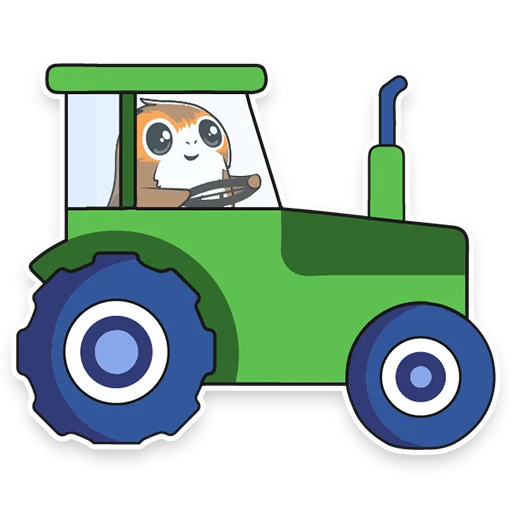 🚜 Стикер «Porgs» для Telegram