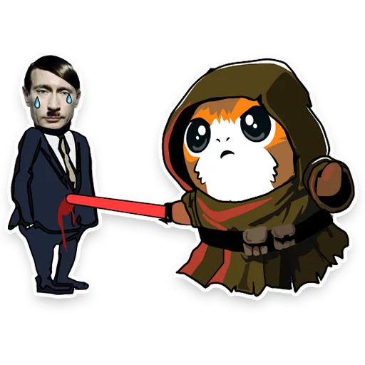 👺 Стикер «Porgs» для Telegram