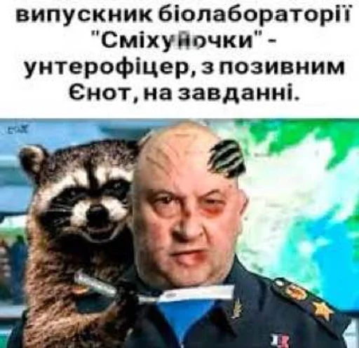 🦝 Стикер «POROSHENKO» для Telegram
