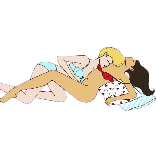 😍 Стикер «Poses In The Sex Of a Girl» для Telegram