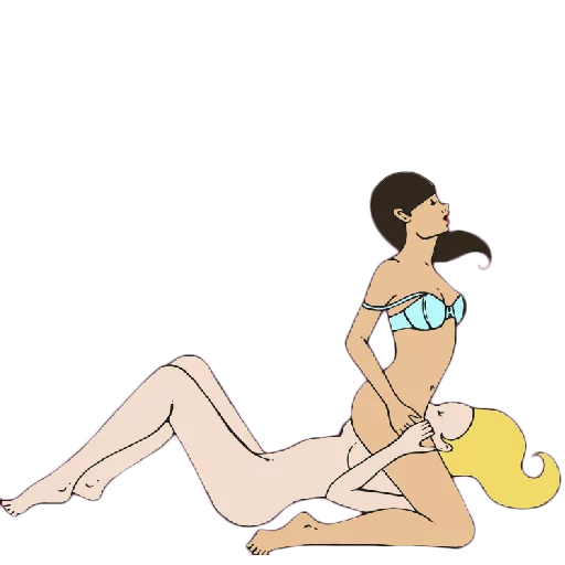 😍 Стикер «Poses In The Sex Of a Girl» для Telegram