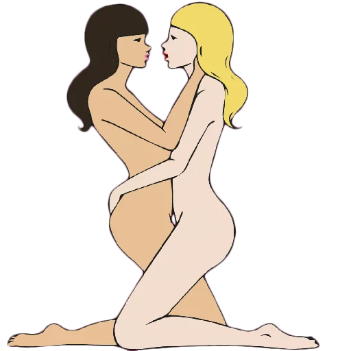 Стикер 3 Poses In The Sex Of a Girl