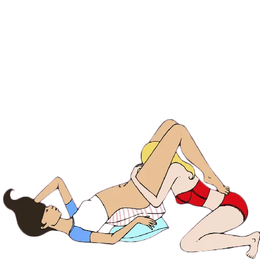 Стикер 7 Poses In The Sex Of a Girl