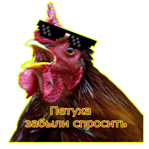🐓 Стикер «Потрещим бля» для Telegram
