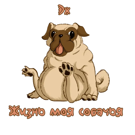 🐶 Стикер «Потрещим бля» для Telegram