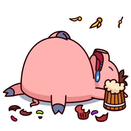 Стикер 14 Potter Pig