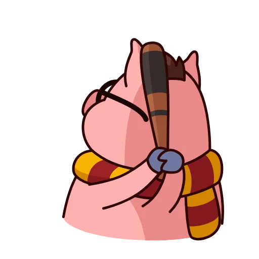 Стикер 17 Potter Pig