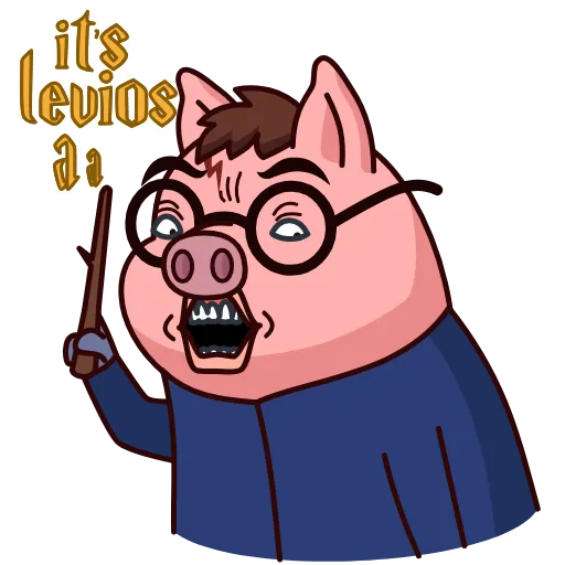 Стикер 18 Potter Pig