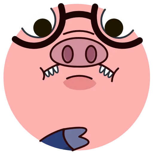 Стикер 8 Potter Pig