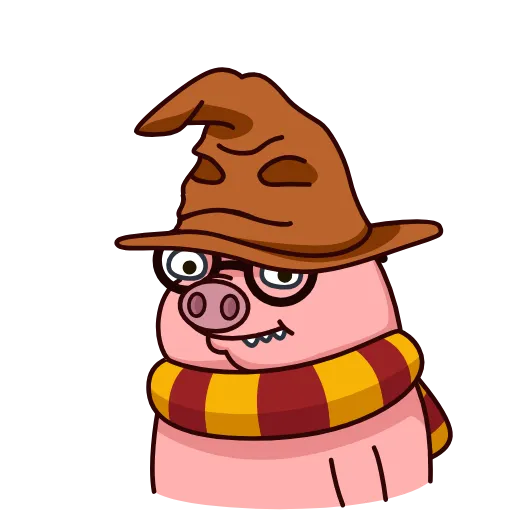 Стикер 5 Potter Pig