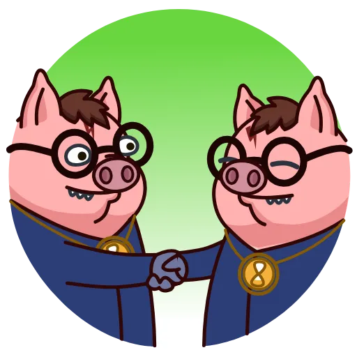 Стикер 25 Potter Pig