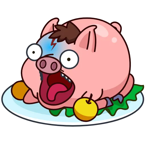 Стикер 4 Potter Pig
