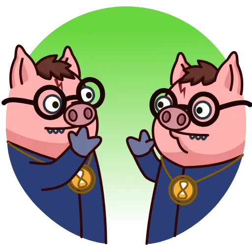 Стикер 22 Potter Pig