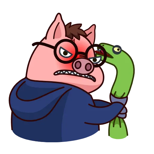 Стикер 17 Potter Pig