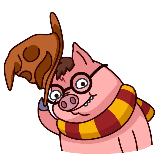 Стикер 5 Potter Pig