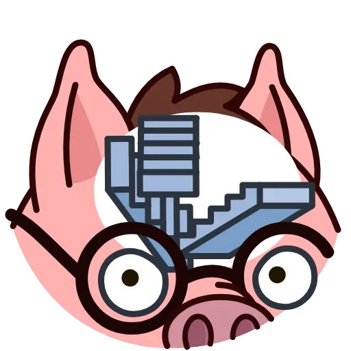 Стикер 21 Potter Pig