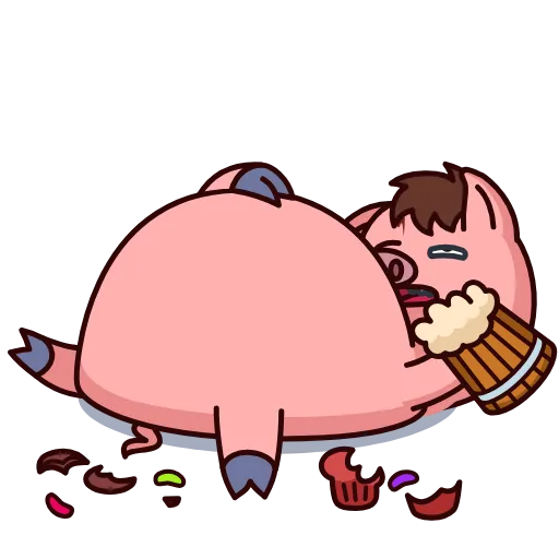 Стикер 14 Potter Pig