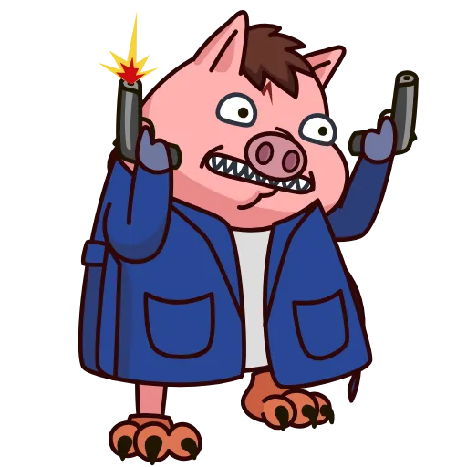 Стикер 15 Potter Pig