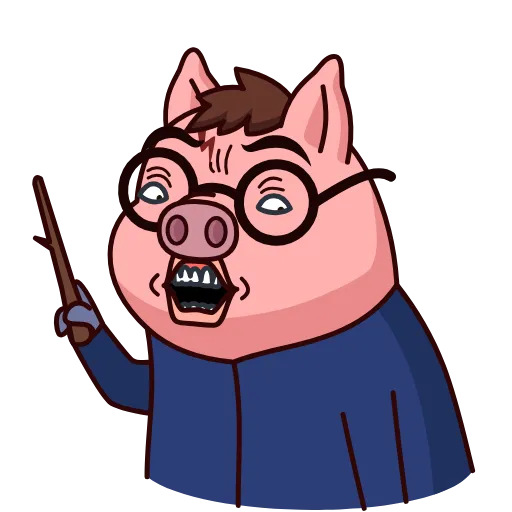Стикер 24 Potter Pig