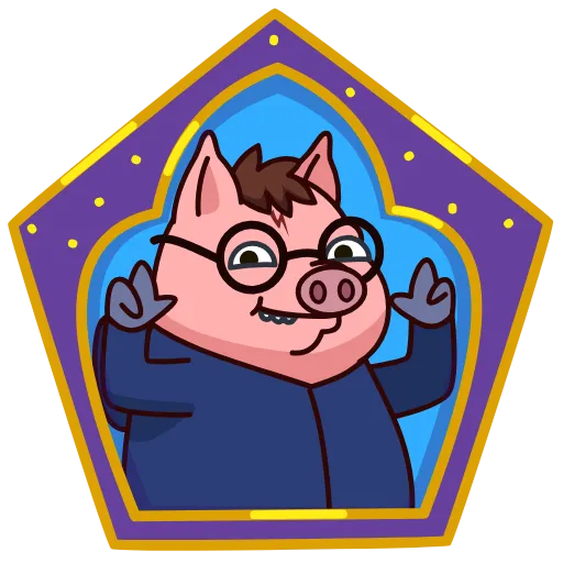 Стикер 13 Potter Pig
