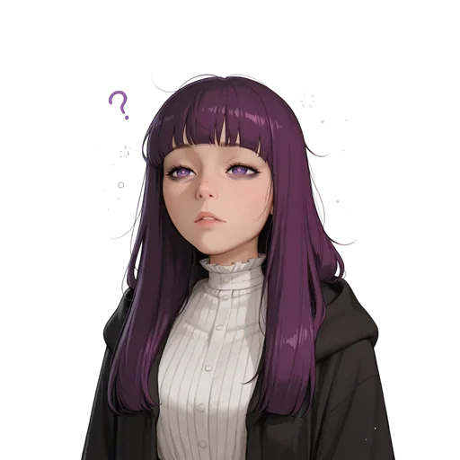 💜 Стикер «PoutyFern» для Telegram