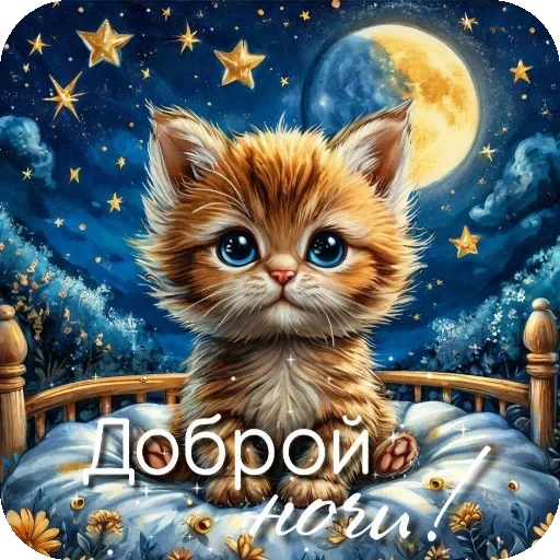 🐱 Стикер «Пожелания Разное» для Telegram