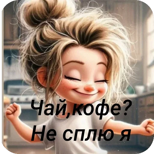 💇 Стикер «Пожелания Разное» для Telegram