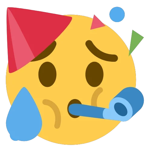 😥 Стикер «Праздник» для Telegram