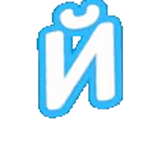 🔠 Эмодзи «Голубые облака - голубые буквы, иконки, цифры» для Telegram