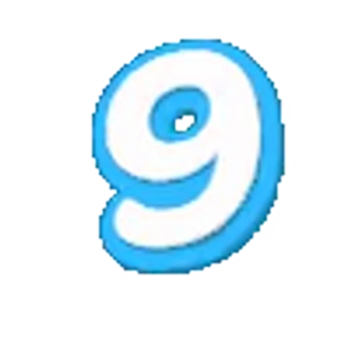 🔢 Эмодзи «Голубые облака - голубые буквы, иконки, цифры» для Telegram