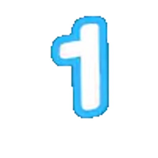 🔢 Эмодзи «Голубые облака - голубые буквы, иконки, цифры» для Telegram