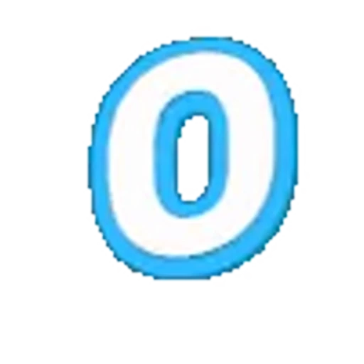 Стикерпак Голубые облака - голубые буквы, иконки, цифры для Telegram