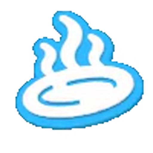 ♨️ Эмодзи «Голубые облака - голубые буквы, иконки, цифры» для Telegram
