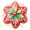 🎄 Эмодзи «Красные зимние буквы и новогодние иконки» для Telegram