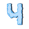 🥰 Эмодзи «Ледяные буквы и зимние иконки» для Telegram