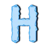 🥰 Эмодзи «Ледяные буквы и зимние иконки» для Telegram