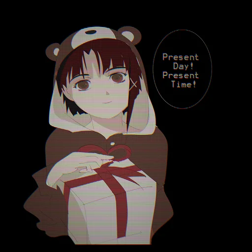🐻 Стикер «Experiments Lain» для Telegram