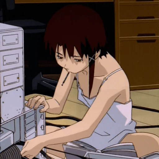 🖥 Стикер «Experiments Lain» для Telegram