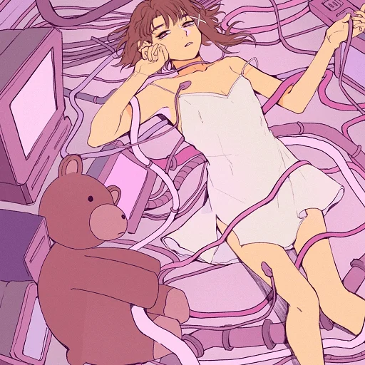 😪 Стикер «Experiments Lain» для Telegram