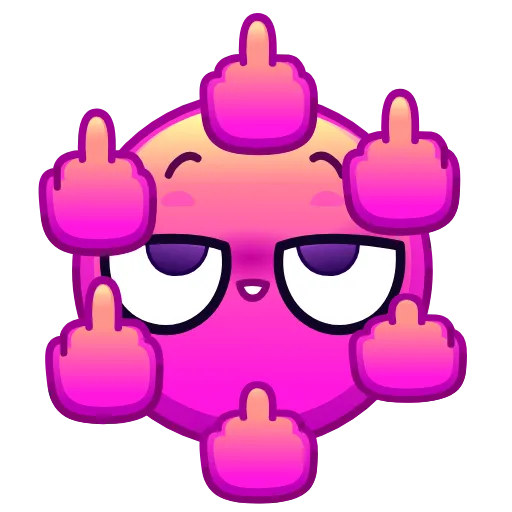 Стикер 17 Psychopath Emoji