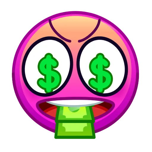 Стикер 21 Psychopath Emoji