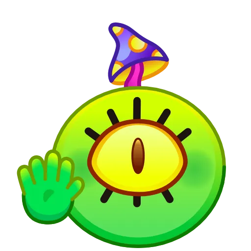 Стикер 13 Psychopath Emoji