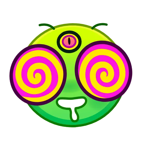 Стикер 12 Psychopath Emoji